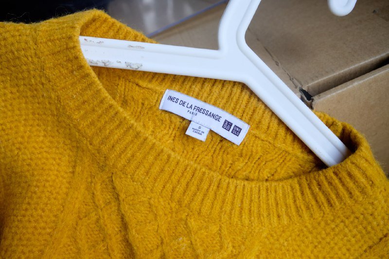 Ines de la Fressange x Uniqlo свитер размер S желтый