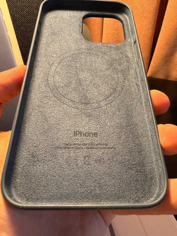 Оригинальный чехол на iPhone 15 pro max синий 2
