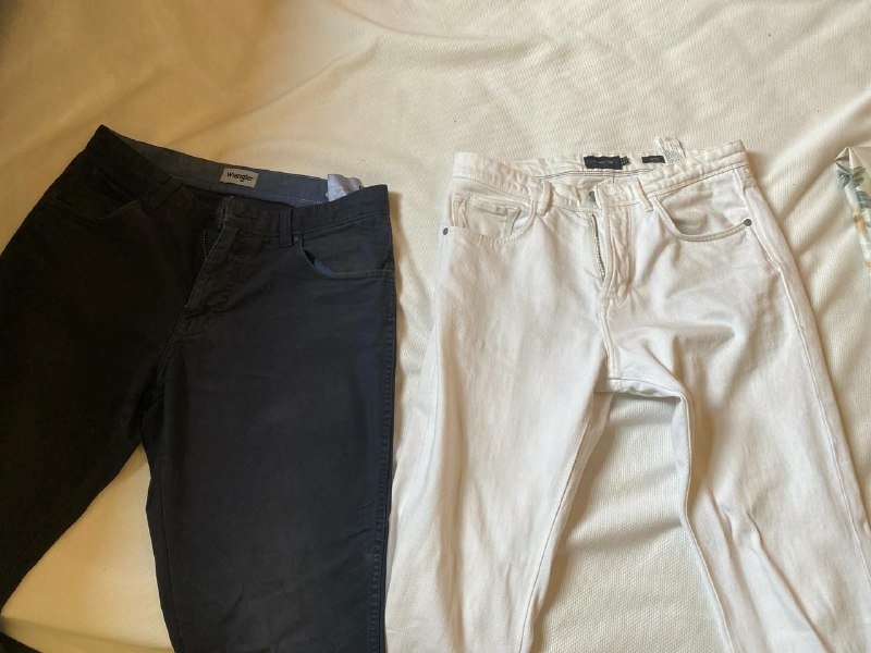 Одежда мужская: рубашки, шорты, брюки, куртка, кошелек 5