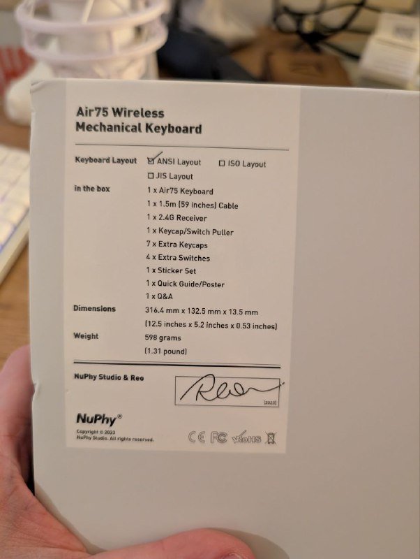 Механическая клавиатура Nuphy Air 75 v2 7