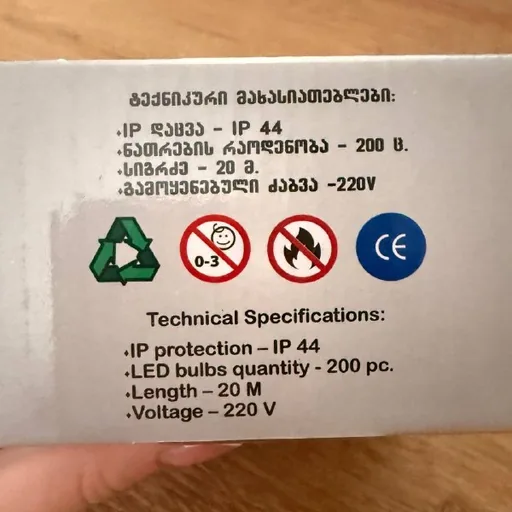 Синяя гирлянда