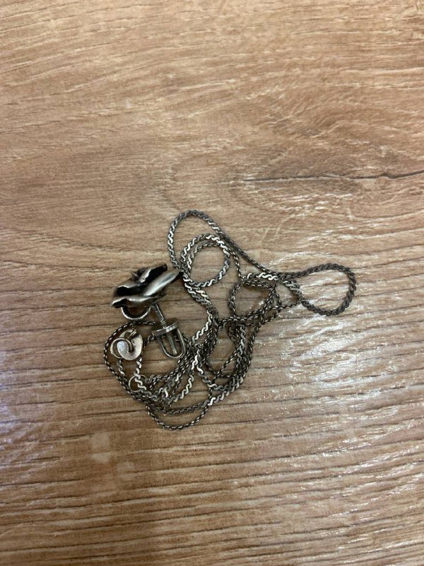 Серебряная цепочка с подвеской