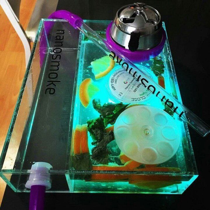 Кальян Nanosmoke Cube с подсветкой 2