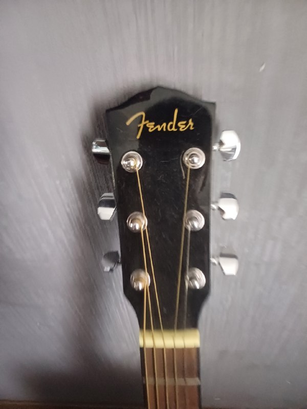Гитара акустическая Fender чёрная