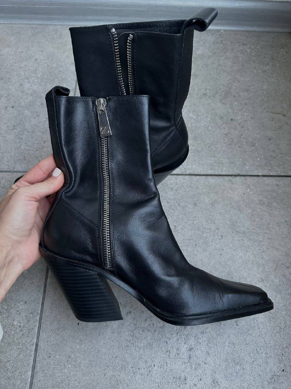 Ботинки Zara из натуральной кожи 37 размер 3