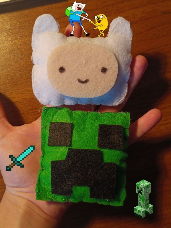 брелки и значки из фетра, персонажи под заказ 2