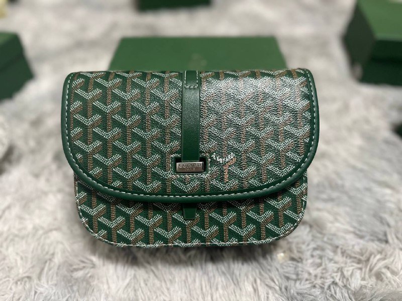 Сумка goyard черная, белая, зеленая 3