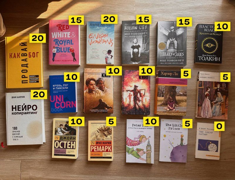 Книги: маркетинг, художественная литература, английские книги