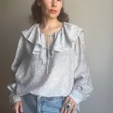 Блуза с воротником H&M 3