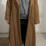 Wool wrap coat, size L 2