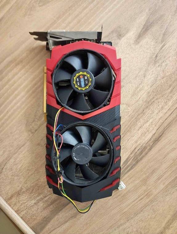 RX570 видеокарта с заменёнными кулерами