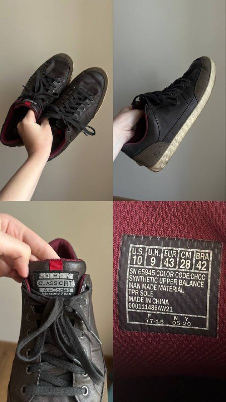 Dr. Martens бордовые, Converse All Star белые, Adidas ZX 22 чёрные, Skechers мужские 4