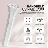 Nail tips, dual forms, lamp, glitter and stamping set 5