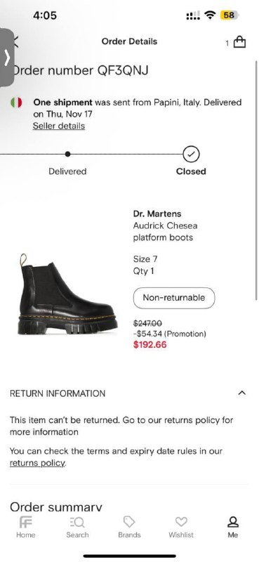 Dr. Martens Audrick Chelsea Platform Boots размер 41