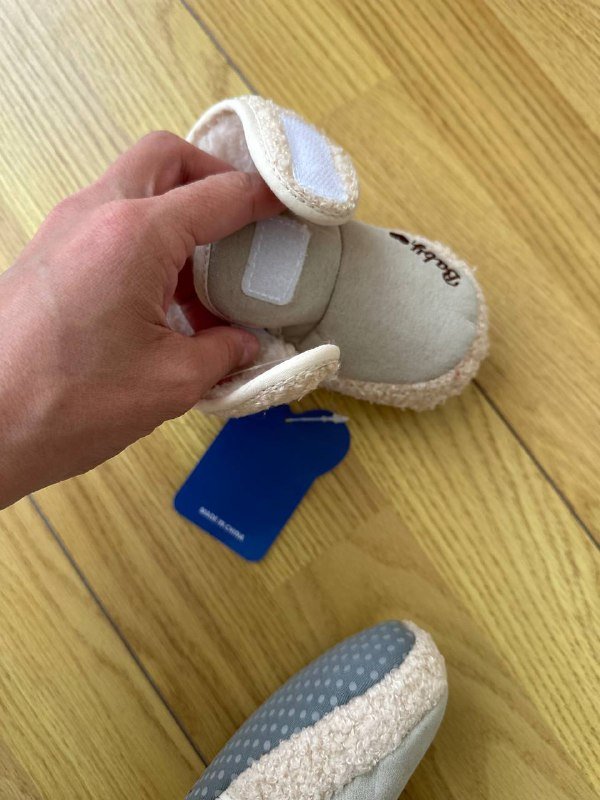 Новые тепленькие пинетки на липучке 21 размер 2