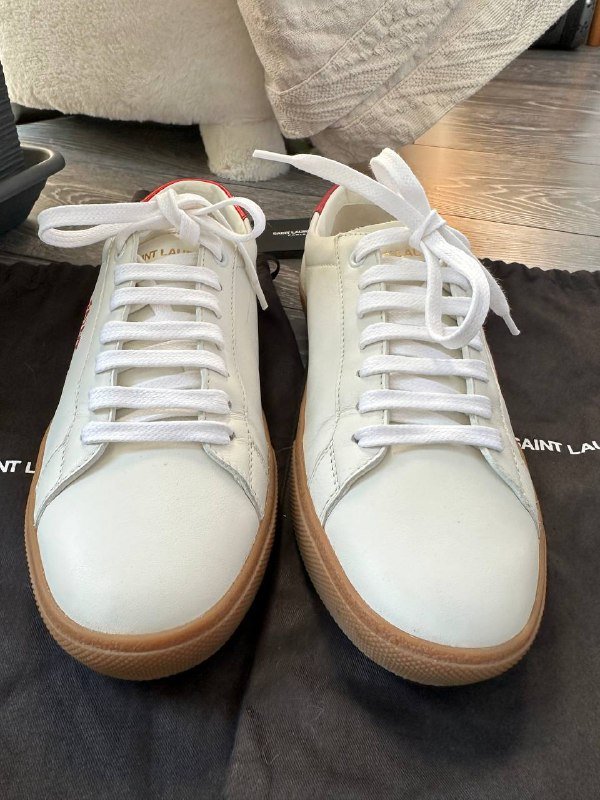 Кеды Saint Laurent телячья кожа размер 38,5 5