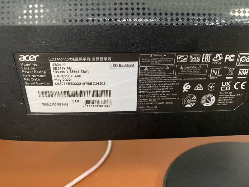 Монитор Acer 24" VA 3