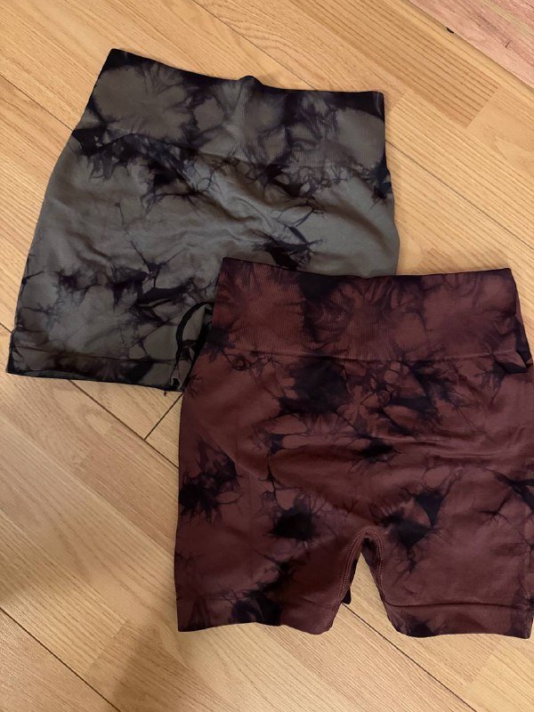 Базовые велосипедки шорты спортивные, тай дай, пуш-ап эффект 2