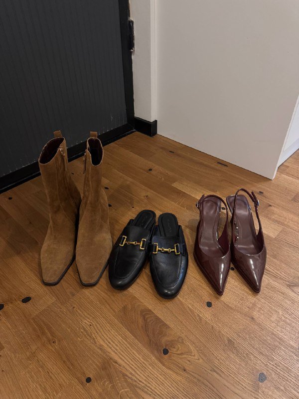 Казаки Манго, Мюли Массимо Дутти кожаные, Слингбэки Бершка