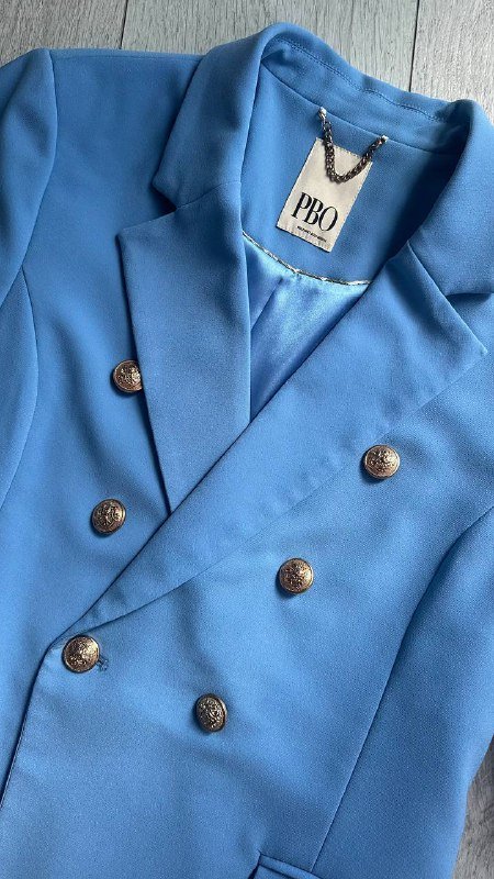 голубой пиджак размер S-M 3