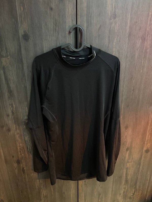 Чёрный лонгслив Nike Pro мужской