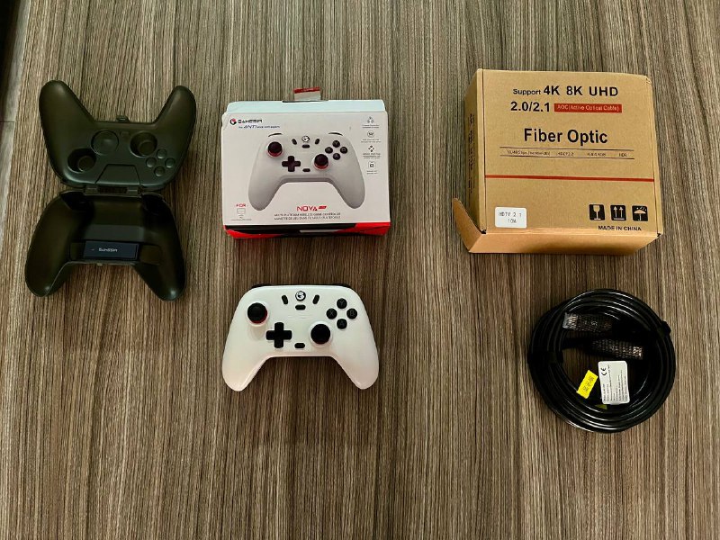 GameSir Nova Lite 2.4g Wireless Controller, HDMI кабель 2.1 10 метров