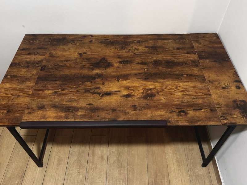 Стол 75 х 140 см инженерная доска темный орех