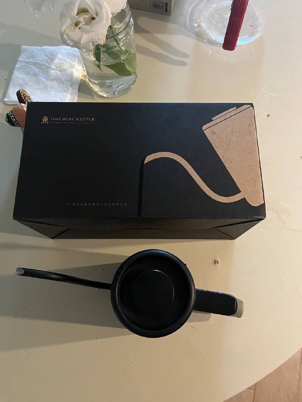 Стеклянный чайник для воронки, черный кофейный чайник 3