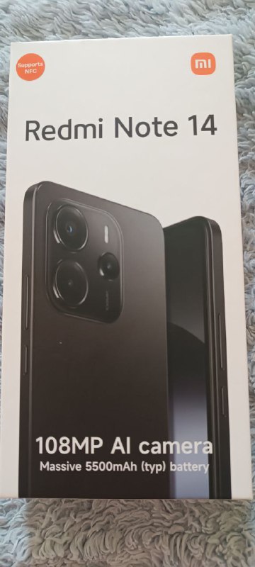 Три телефона Redmi Note 14, Redmi 13C, Redmi Note 12S и буфер 6