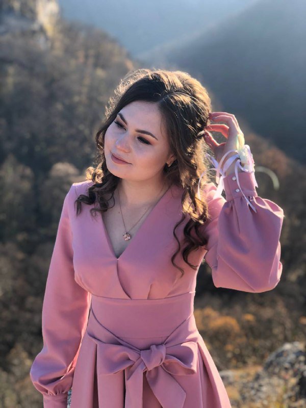 Платье CLAN V розовое размер S