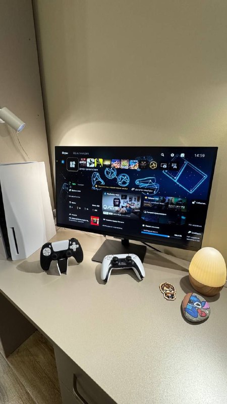 Playstation 5, монитор Samsung 27 дюймов 4К HDR