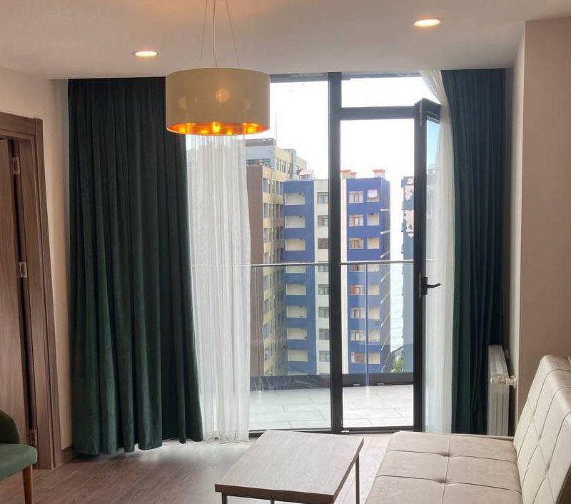 шторы бархат зеленые 4 шт