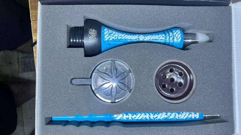 Кальян Alpha hookah Artist, чаша Fox, калауд, щипцы, плита Hookah One 6