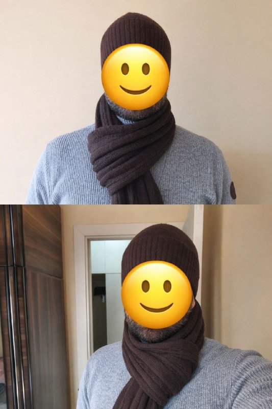 Шапка и шарф из шерсти+акрила