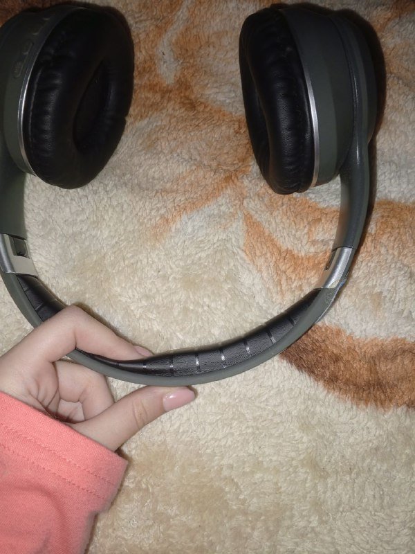 Беспроводные блютуз наушники складные темно-серые 7