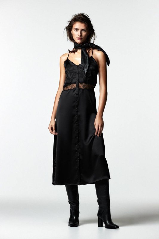 Zara макси платье, Zara черное макси-платье 7