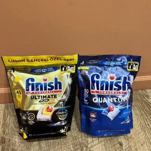 Капсулы для посудомойки Finish Quantum, Finish Ultimate