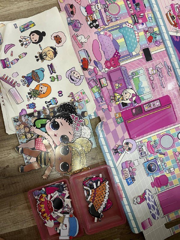 Toca-boca набор, сушилка для ногтей, кроватка для кукол 2