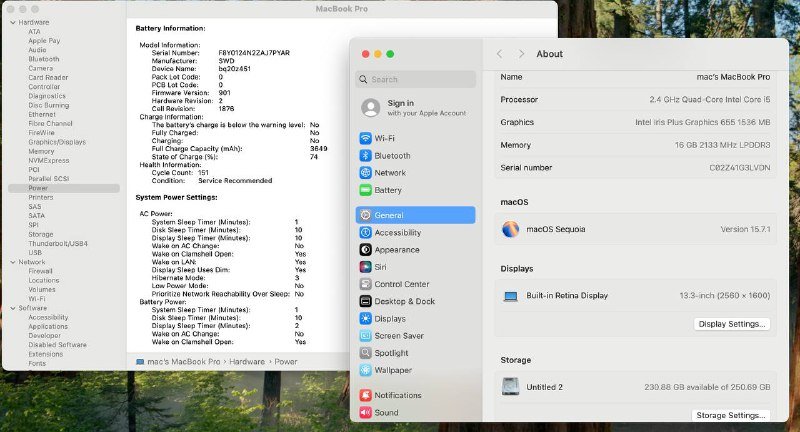 Macbook pro 2019 i5 16/256 GB 2