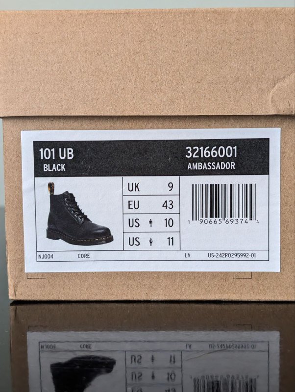 Dr. Martens 101 Ambassador кожаные ботинки мужские новые 8