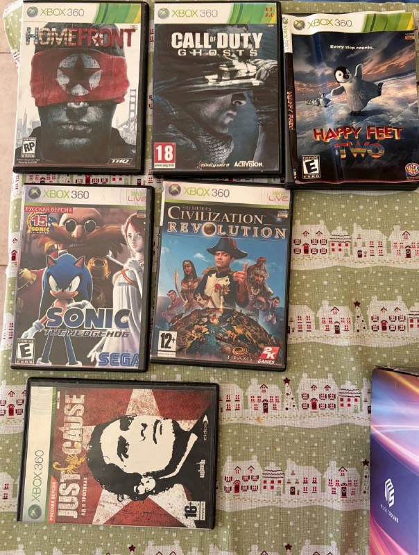 Xbox 360 игры Homefront, Call of Duty, Happy Feet Two, Sonic, Civilization Revolution, Just Cause