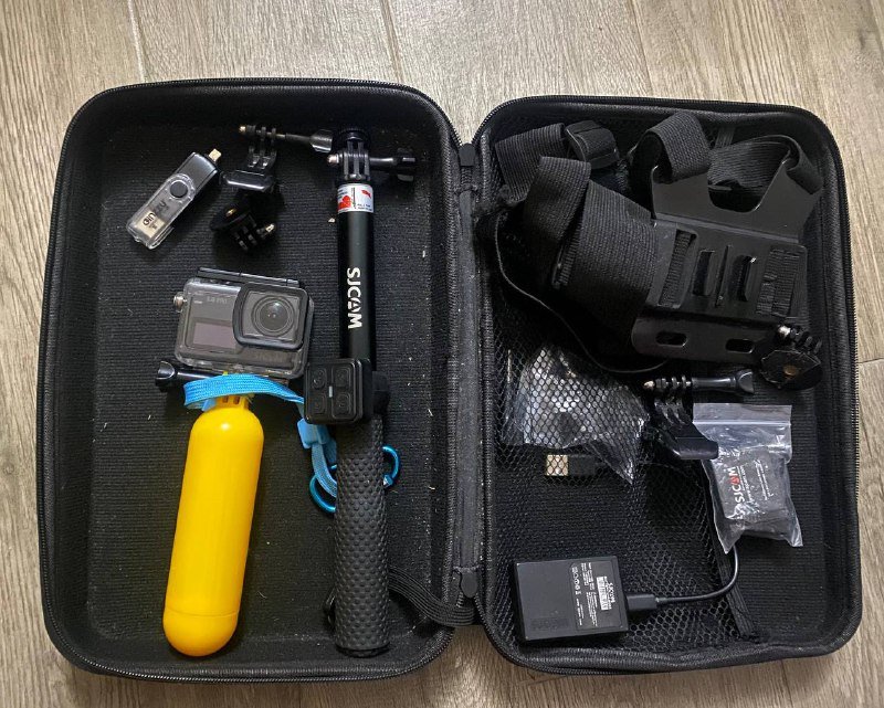 Экшн-камера SJ8 pro с 3 аккумуляторами