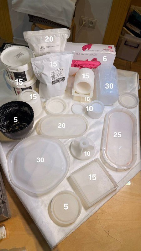 Набор для работы с гипсом и эпоксидной смолой