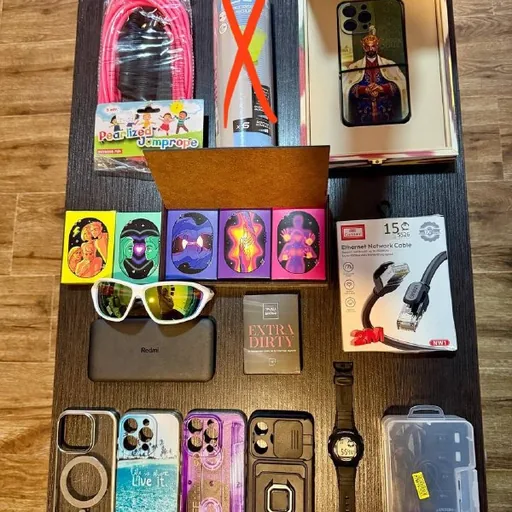 Скакалка, powerbank, USB hub, часы, карты, кабель, чехлы
