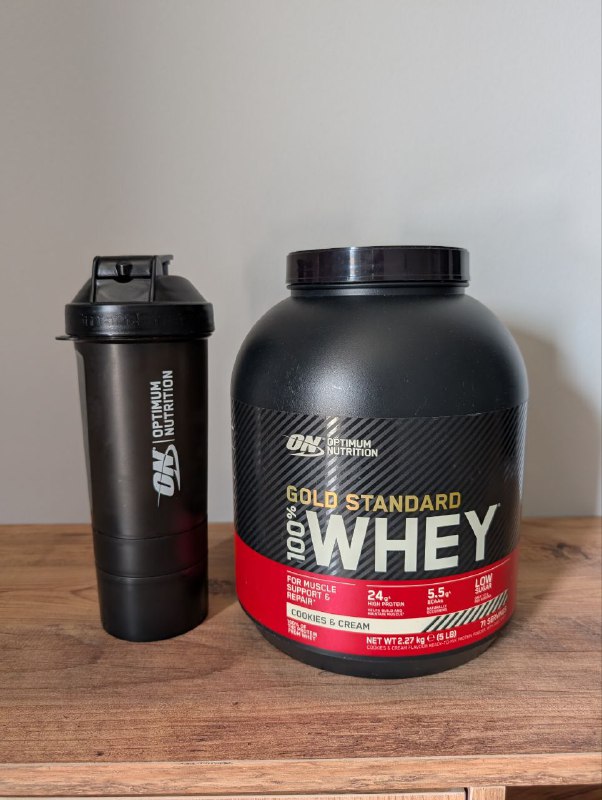 Протеин и шейкер Optimum Nutrition