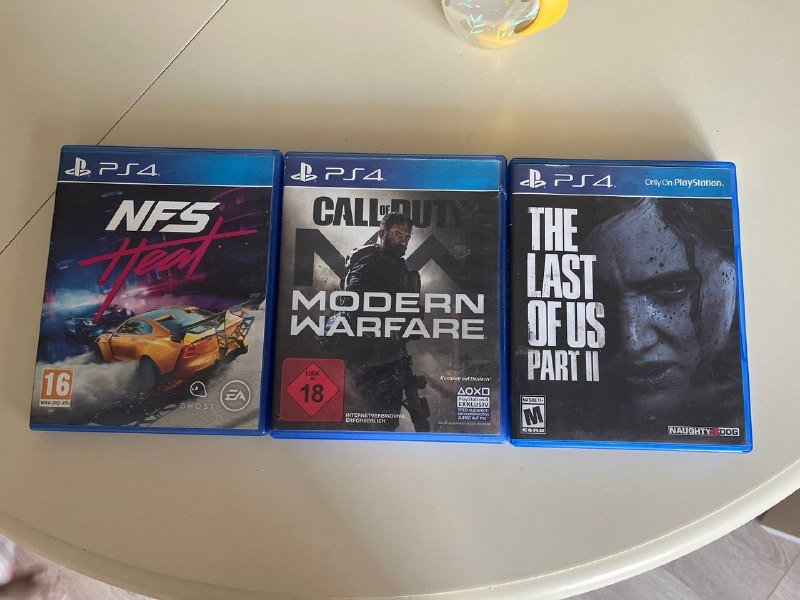 Игры PS4 NFS Heat, Call of Duty Modern Warfare, The Last of Us Part II
