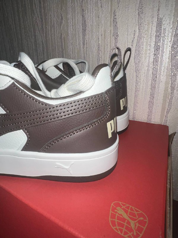 Новые кеды Puma с коробкой цвет шоколад 3