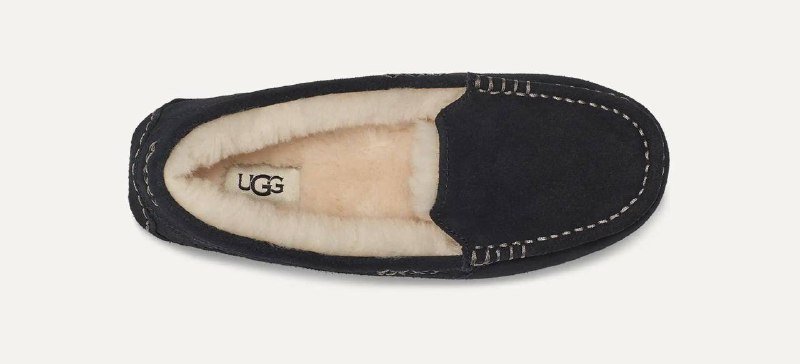 Новые тёплые лоферы UGG чёрного цвета 2