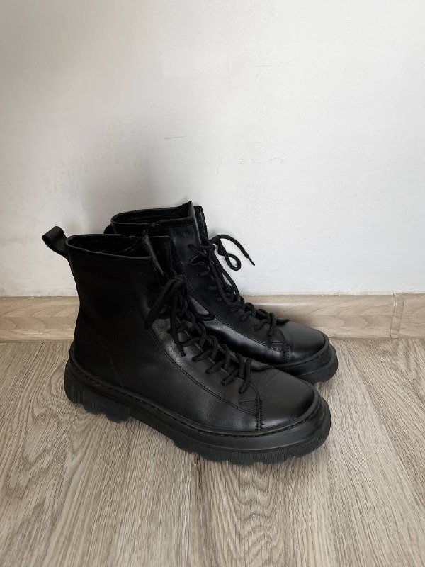 Черные ботинки Greyder из натуральной кожи 37.5-38 1