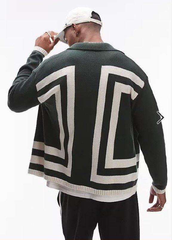 Мужской хлопковый кардиган TOPMAN XL 4